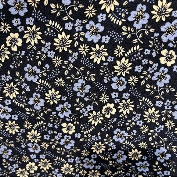 Aeropostale Floral Long Sleeve mini v-neck Dress with lace up back size medium - Picture 5 of 13